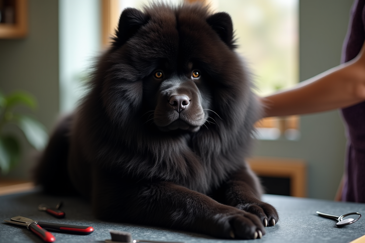 chow-chow noir